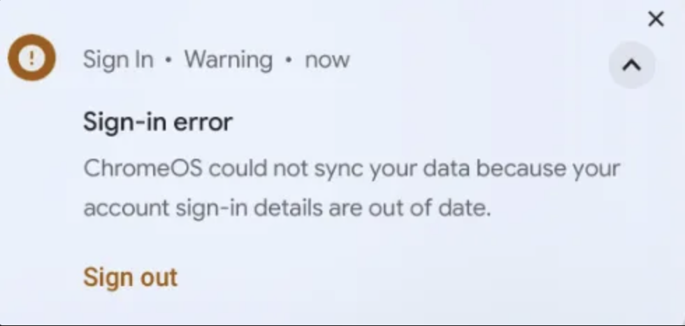 Sign-in errors at OPHS